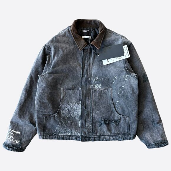 Enfants Riches Deprimes Other - Enfants Riches Deprimes Faded Black Canvas Work Jacket
